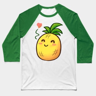 A Happy Pineapple Baseball T-Shirt